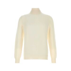 Fedeli Men Ivory Cashmere Sweater